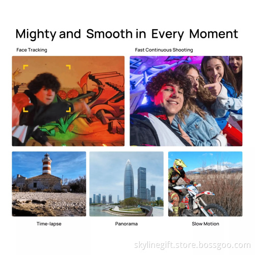 Moza Moin camera pocket Gimbal sports mini handheld high-definition 4K anti-shake vlog portable outdoor stabilizer action camera